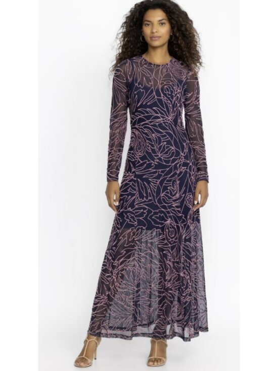 Johnny Was Dresses & Skirts - Johnny Was Sumner Panel Mesh Maxi Dress Serena Blue NWT Size M $388 MSRP